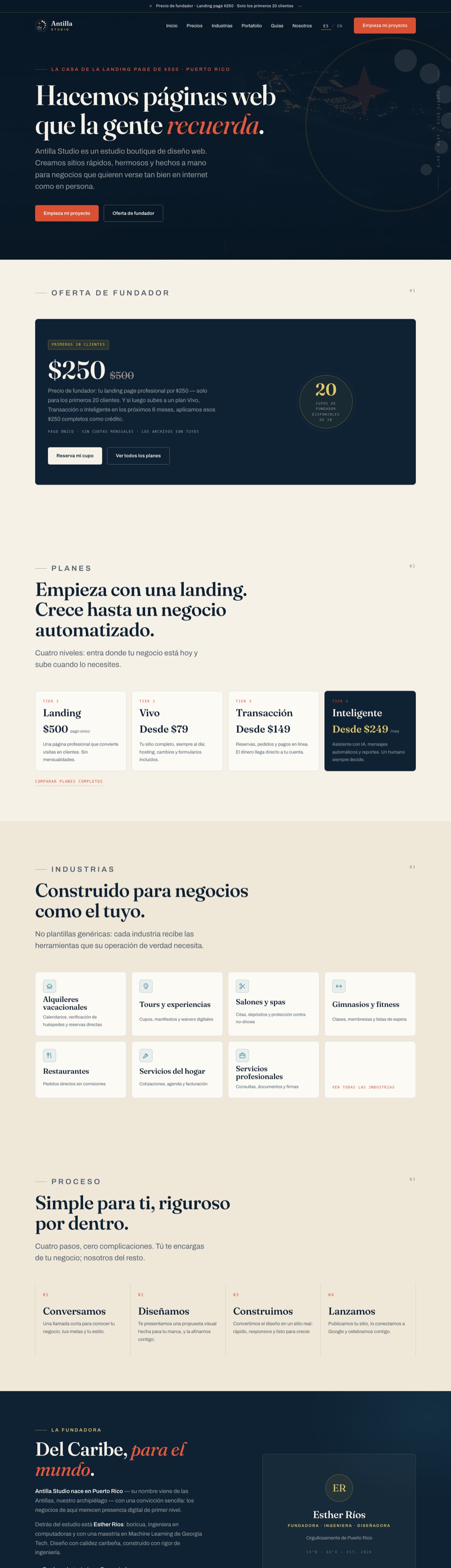 Antilla Studio — este mismo sitio